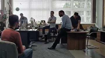 Les chaises vus dans les bureaux de la NASA dans Seul sur MarsS