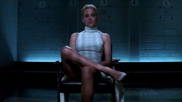 The sexy dress worn by Catherine Tramell (Sharon Stone) in Basic Instinct
