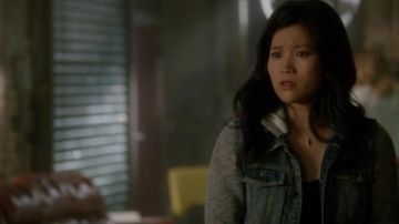 jean jacket, Happy Quinn ( Jadyn Wong ) in Scorpio