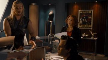 L'affiche Captain America vue dans Avengers l'ère d'Ultron