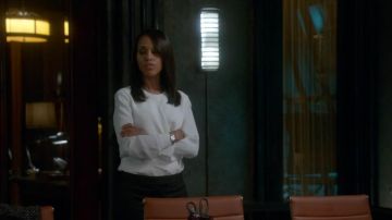 Jason Wu Ruche ribbon silk crepe de Chine blouse worn by Olivia Pope (Kerry Washington) in Scandal