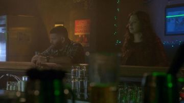 Isabel Marant Kady Chaqueta Moto de cuero lavado usada por Quinn Perkins (Katie Lowes) en Scandal S05E02