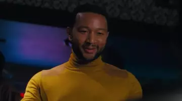 Le sous-pull moutarde / jaune de Keith (John Legend) dans La La Land