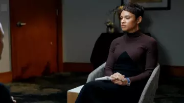 Robe Reiss Hope portée par Jericka Duncan telle que vue dans CBS Mornings le 16 janvier 2025
