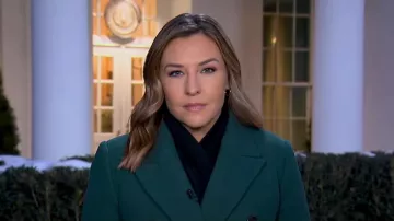 Ann Taylor Wool Blend Tailored Chesterfield Coat worn by Mary Bruce as seen in Good Morning America on January 16, 2025