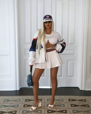 Polo Ralph Lauren Team Usa Closing Ceremony Cap worn by Beyoncé on her Instagram on July 27, 2024