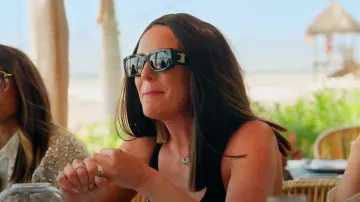Celine Triomphe Square Sunglasses worn by Whitney Rose as seen in The Real Housewives of Salt Lake City (S05E16)