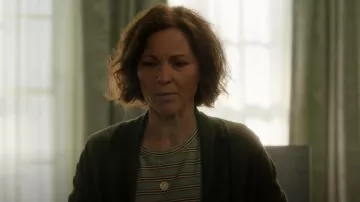 Madewell Ancient Coin Necklace worn by Margaret Reed (Kelli Williams) as seen in Found (S02E08)