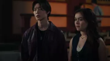BDG Rowan Denim Zip-Up Mini Dress worn by Kitty (Anna Cathcart) as seen in XO, Kitty (S02E08)