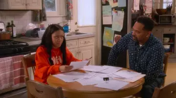 Forever 21 French Terry Whatever Pullover worn by Aaliyah Upshaw (Khali Spraggins) as seen in The Upshaws (S06E10)