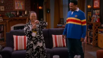 H&M Viscose Shirt Dress worn by Regina Upshaw (Kim Fields) as seen in The Upshaws (S06E10)