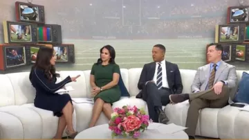 Victoria Beckham Fitted Wool-Blend Sheath Dress worn by Laura Jarrett as seen in Today on January 16, 2025