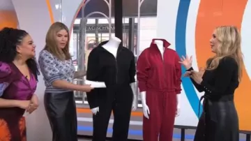 Rosetta Getty Collective Faux Leather Column Skirt worn by Jenna Bush Hager as seen in Today with Hoda & Jenna on  January 16, 2025
