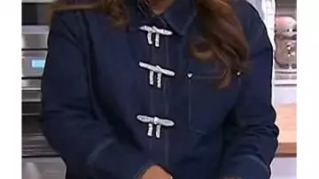 Bow Embellished Denim Shirt worn by (Sunny Anderson) in Today (S67)