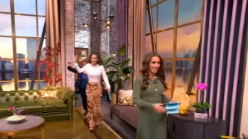 Ulla Johnson Ina Ruffled Crocheted Cotton Maxi Skirt worn by Sunny Hostin as seen in The View on January 16, 2025