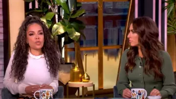 Veronica Beard Lauper Ribbed Dress worn by Alyssa Farah as seen in The View on January 16, 2025