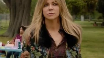 High Potential Kaitlin Olson Floral Cropped Jacket