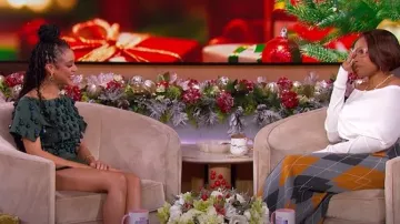 Cult Gaia Delina Top worn by Tiffany Boone as seen in The Jennifer Hudson Show on January 9, 2025