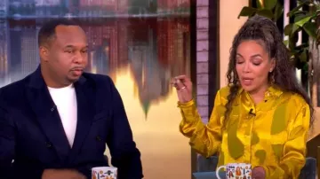 Jason Wu Fil Coupe Shirt worn by Sunny Hostin as seen in The View on January 21, 2025