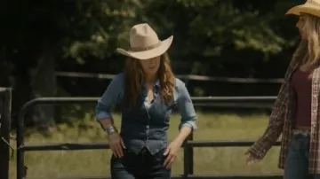 Chemise à manches longues Levis Odessa portée par Margaret Devereaux (Dana Delany) comme on le voit dans Tulsa King (S02E09)