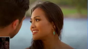 Robyn Rhodes Britt Earrings worn by Jenn Tran as seen in The Bachelorette (S21E10)