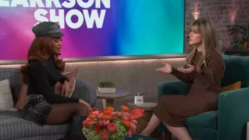 Shoshanna Jaden Mixed-Media Dress worn by Kelly Clarkson as seen in The Kelly Clarkson Show on January 21, 2025