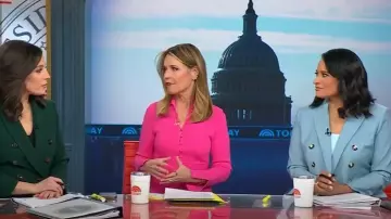 Veronica Beard Rickie Cropped Dickey Jacket portée par Kristen Welker comme on le voit dans Today le 20 janvier 2025