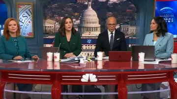 Ann Taylor Le blazer à pan coupé porté par Kelly Odonnell comme on le voit dans Today le 20 janvier 2025