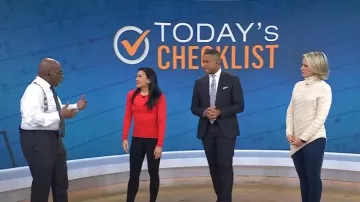 Esteban Cortazar Collective Asymmetric Sweater worn by Dylan Dreyer as seen in Today on January 23, 2025
