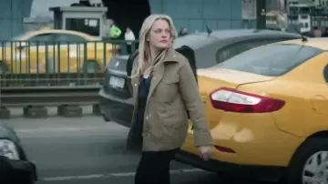Lands End Cotton Hooded Jacket with Cargo Pockets worn by Imogen Salter (Elisabeth Moss) as seen in The Veil (S01E03)