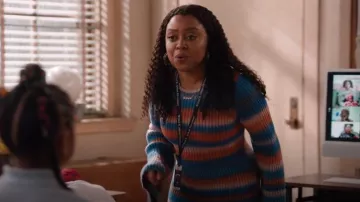 Simon Miller Axon Dress worn by Janine Teagues (Quinta Brunson) as seen in Abbott Elementary (S04E11)