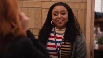 L.F. Markey Cecil Dress worn by Janine Teagues (Quinta Brunson) as seen in Abbott Elementary (S04E11)