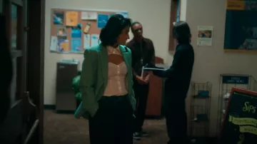 Maje Vrinny Tweed Blazer worn by Bela Malhotra (Amrit Kaur) as seen in The Sex Lives of College Girls (S03E09)
