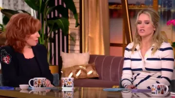 Alexander McQueen Beaded & Embroidered Heart Blazer worn by Joy Behar as seen in The View on January 24, 2025