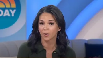 L'Agence Collared Sterling Sweater worn by Laura Jarrett as seen in Today on January 24, 2025