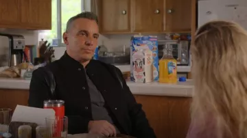 Saint Laurent Wool Bomber Jacket worn by Danny (Sebastian Maniscalco) as seen in Bookie (S02E04)