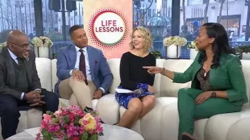 Pantalones de cuero arrugado Phlame de Zadig & Voltaire usados por Rhea Williams como se ve en Today el 24 de enero de 2025