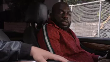 Lacoste Men's Paris Zip-Up Track Jacket worn by Ray (Omar J. Dorsey) as seen in Bookie (S02E06)