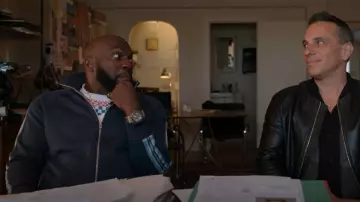 PS Paul Smith Logo-Embroidered Stripe-Detail Jacket worn by Ray (Omar J. Dorsey) as seen in Bookie (S02E06)