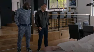 Lacoste Men's Paris Zip-Up Track Jacket worn by Ray (Omar J. Dorsey) as seen in Bookie (S02E07)