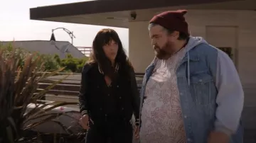 Coach Black Varsity Jacket worn by Lorraine (Vanessa Ferlito) as seen in Bookie (S02E07)