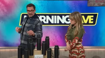 Banana Republic Plaid Shirt Jacket worn by Lawrence Peter Zarian as seen in The Kelly Clarkson Show on January 24, 2025