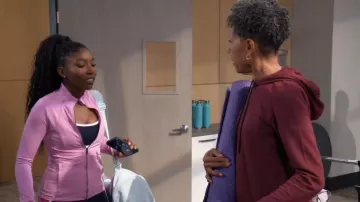 Gilly Hicks Active Recharge Zip-Up Jacket worn by Trina Robinson(Tabyana Ali) as seen in General Hospital on January 13, 2025