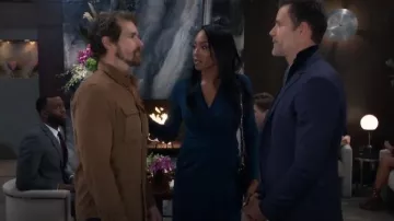 El vestido The Fold London Greenwich usado por Jordan Ashford (Tanisha Harper) visto en General Hospital el 17 de enero de 2025