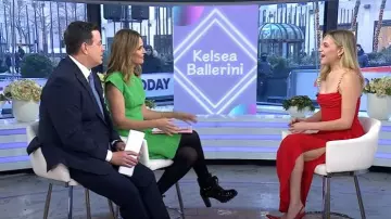 Carolina Herrera Chain Strap Midi Dress worn by Kelsea Ballerini as seen in Today on January 27, 2025