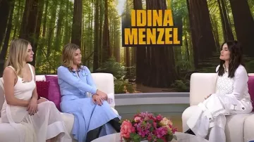 Maje Bead-embellished Top worn by Idina Menzel as seen in Today with Hoda & Jenna on January 27, 2025