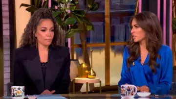 Dolce & Gabbana Crop Tuxedo Jacket worn by Sunny Hostin as seen in The View on January 27, 2025