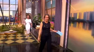 Rag & Bone Sofie Ponte Wide Leg Pants worn by Alyssa Farah as seen in The View on January 28, 2025