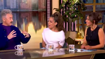 Cult Gaia One-shoulder Knitted Midi Dress worn by Sunny Hostin as seen in The View on January 28, 2025