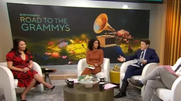 Diane von Furstenberg Walker Dress worn by Nancy Chen as seen in CBS Mornings on January 29, 2025